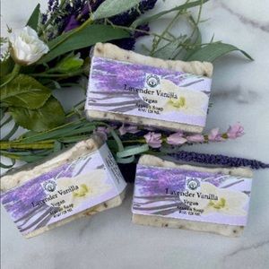 Lavender Vanilla Vegan Artisan Soap 4 oz